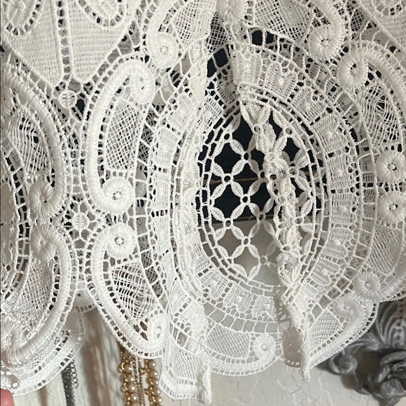 Lioness REVOLVE White Lace Pencil Skirt - Picture 4 of 5